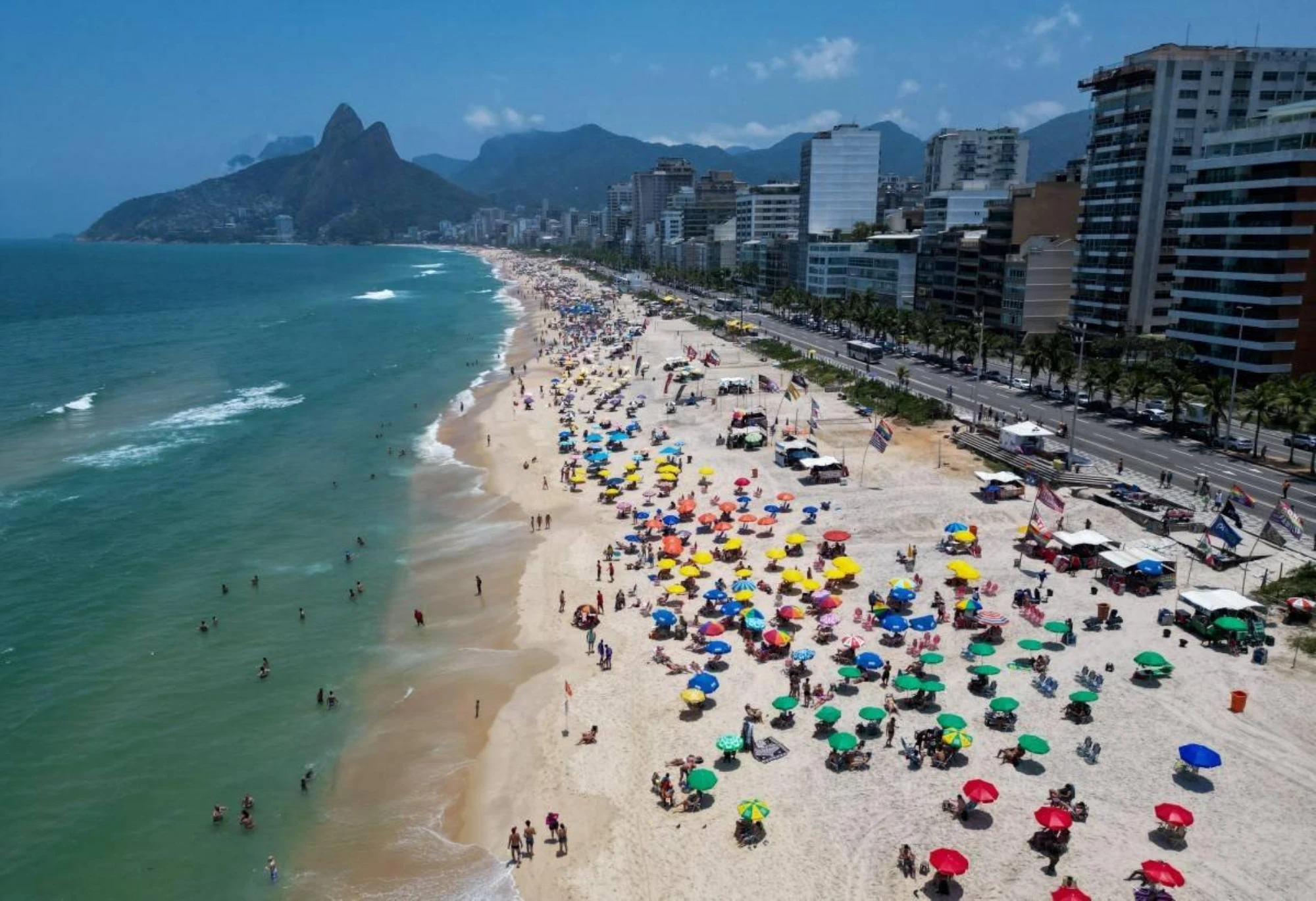 Playa de Ipanema en Río de Janeiro, Brasil